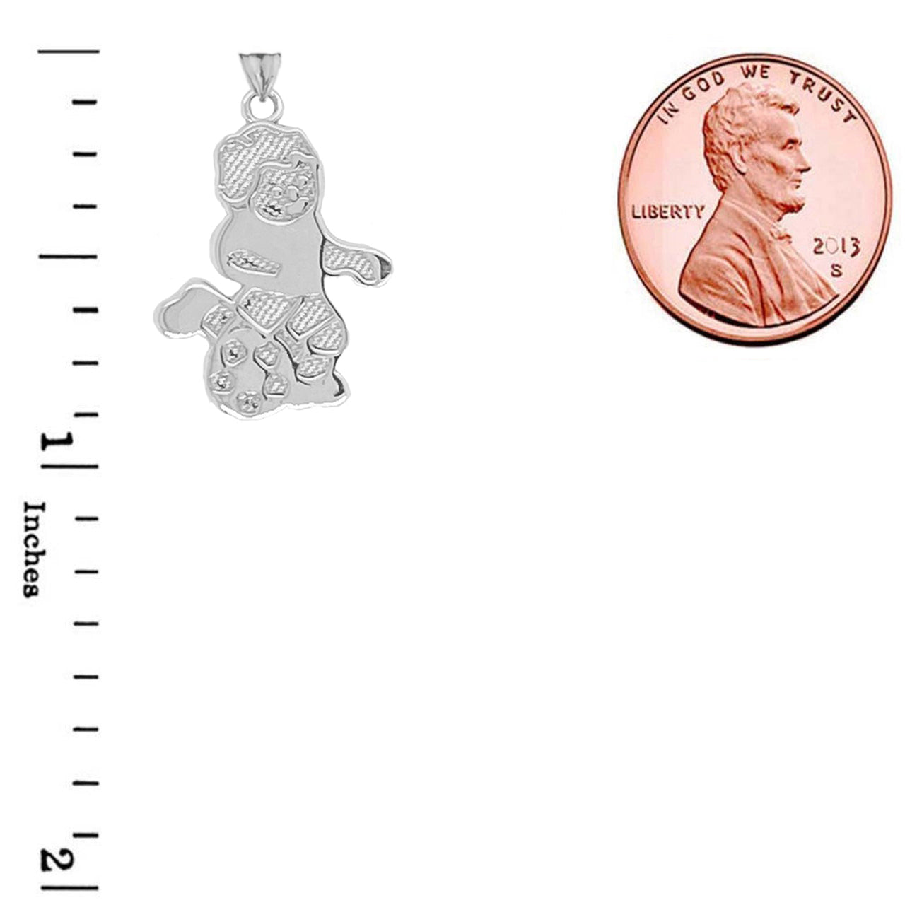 Soccer Boy Sports Charm Pendant Necklace in Sterling Silver, view 3