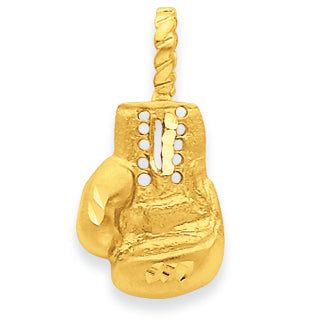 Solid Gold 3D Boxing Glove Charm Pendant
