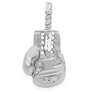 Solid Gold 3D Boxing Glove Charm Pendant, view 2