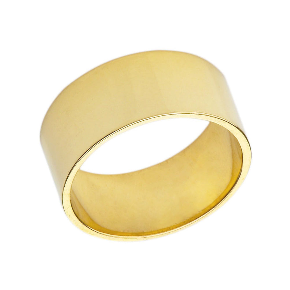 Solid Gold 8 mm Flat Wedding Band