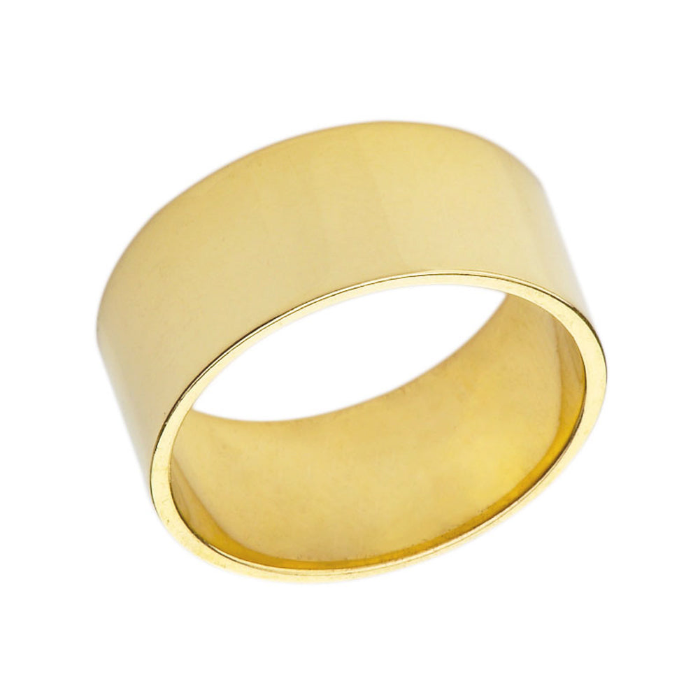 Solid Gold 8 mm Flat Wedding Band