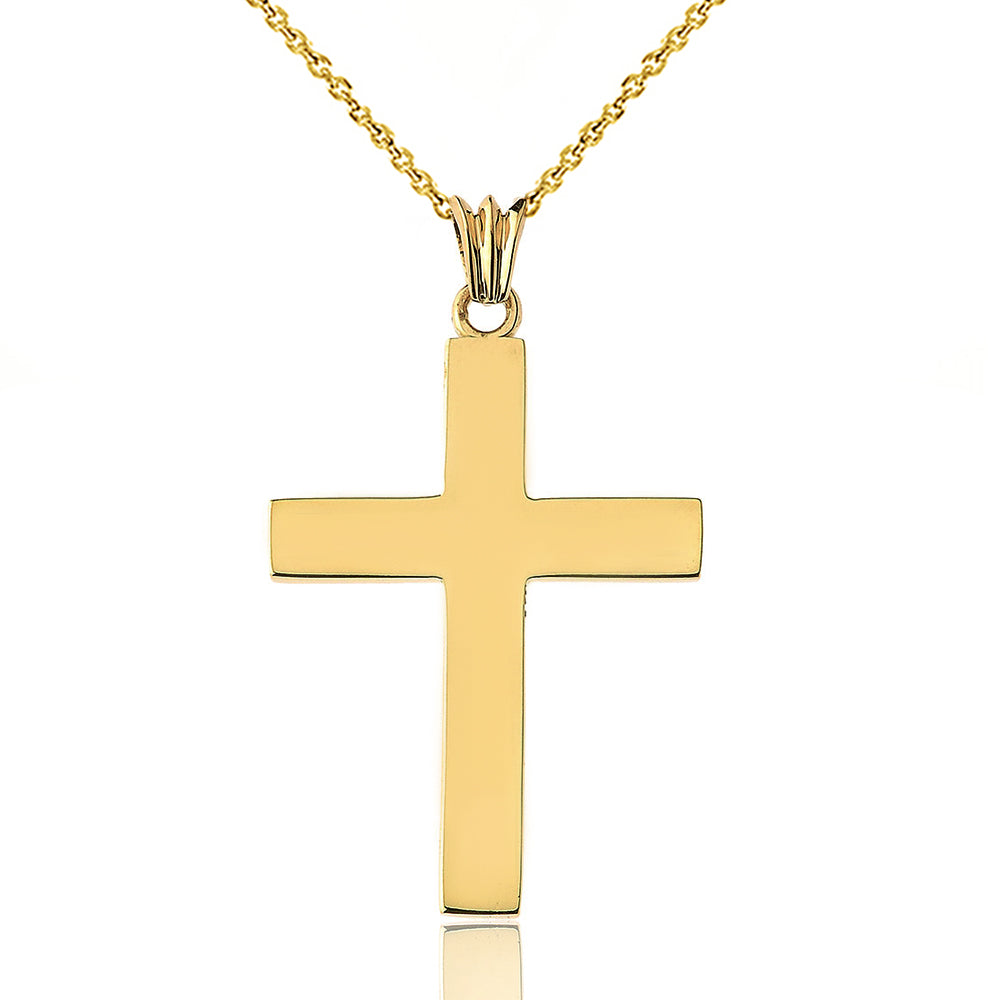 Solid Gold Cross(1.8")