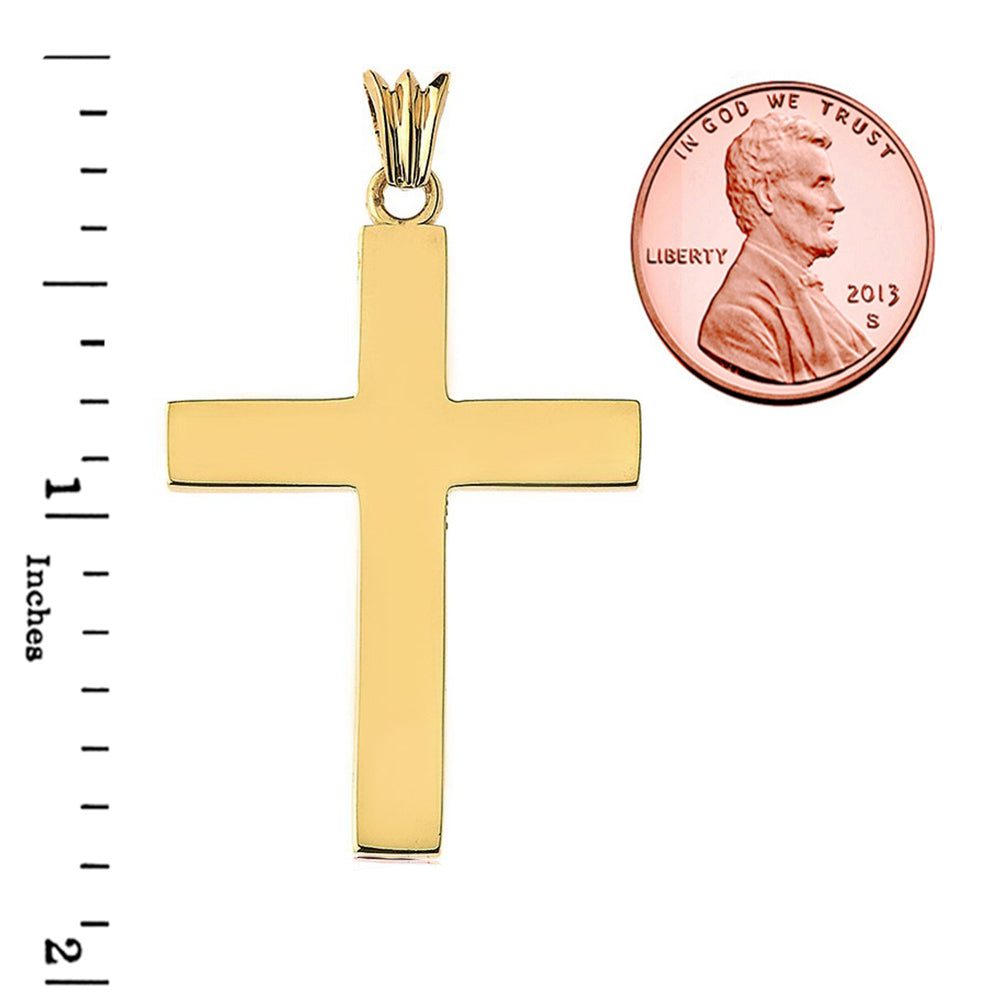 Solid Gold Cross(1.8"), view 4