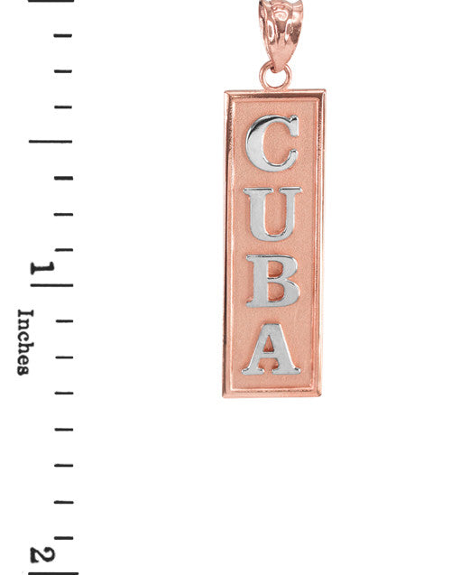 Solid Gold CUBA Pendant Necklace, view 6