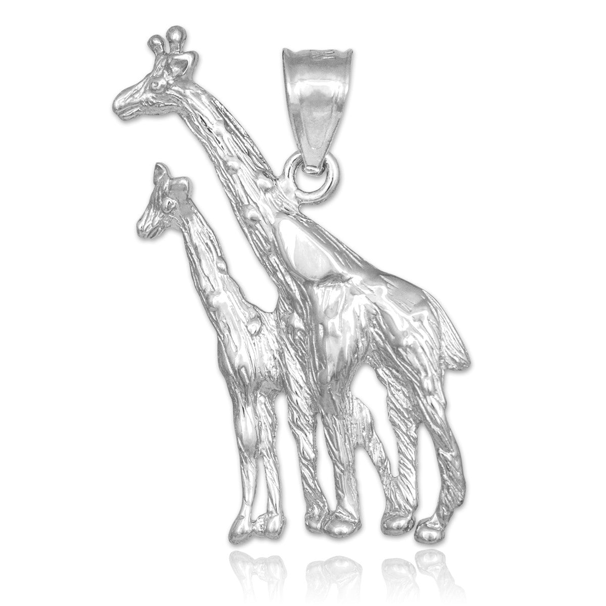 Solid Gold Giraffe Pendant Necklace, view 7