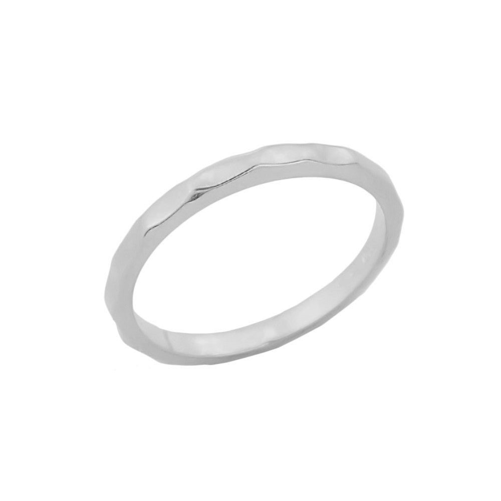 Solid Gold Hammered Toe Ring, view 3