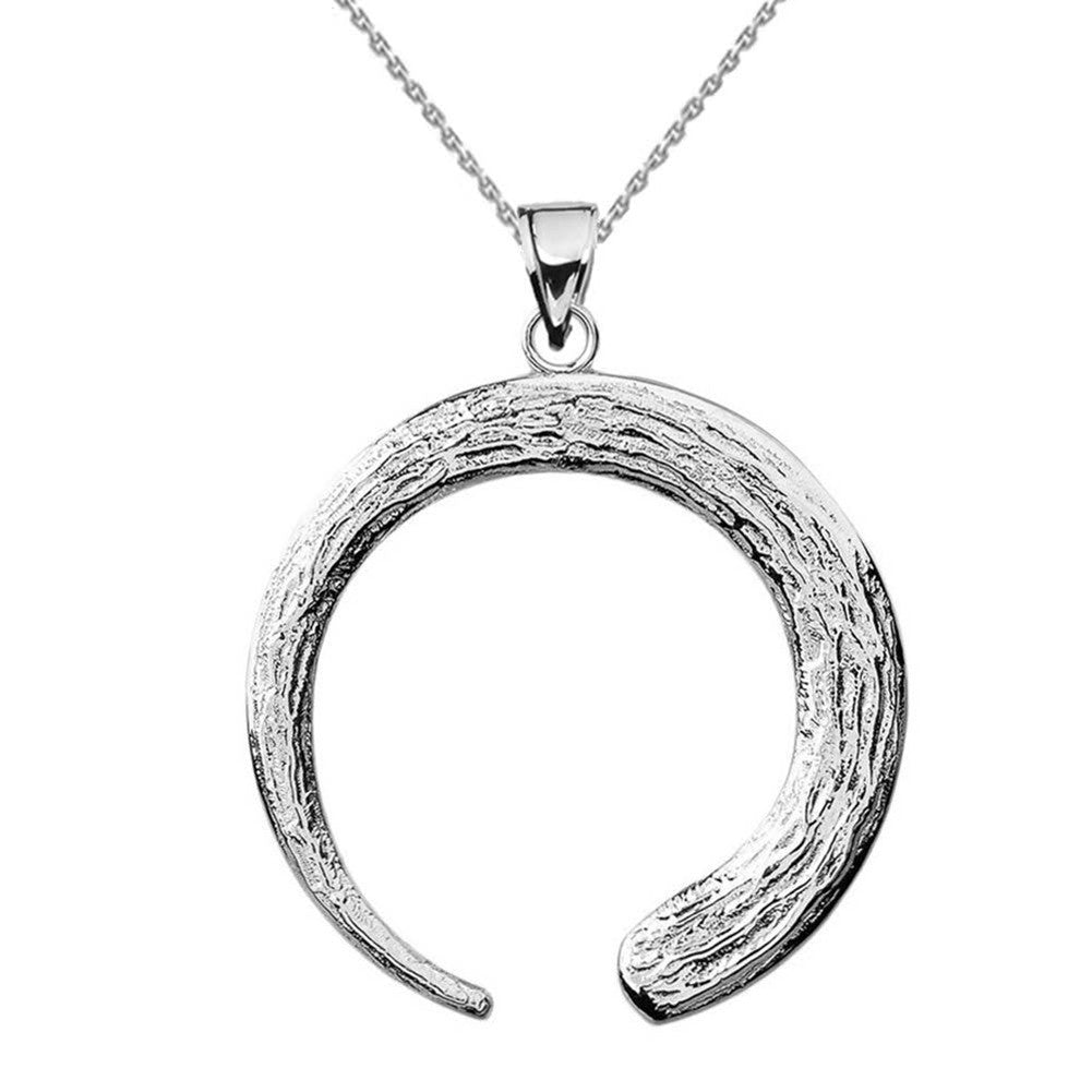 Solid Gold Japanese Buddhist Zen Circle Pendant, view 3