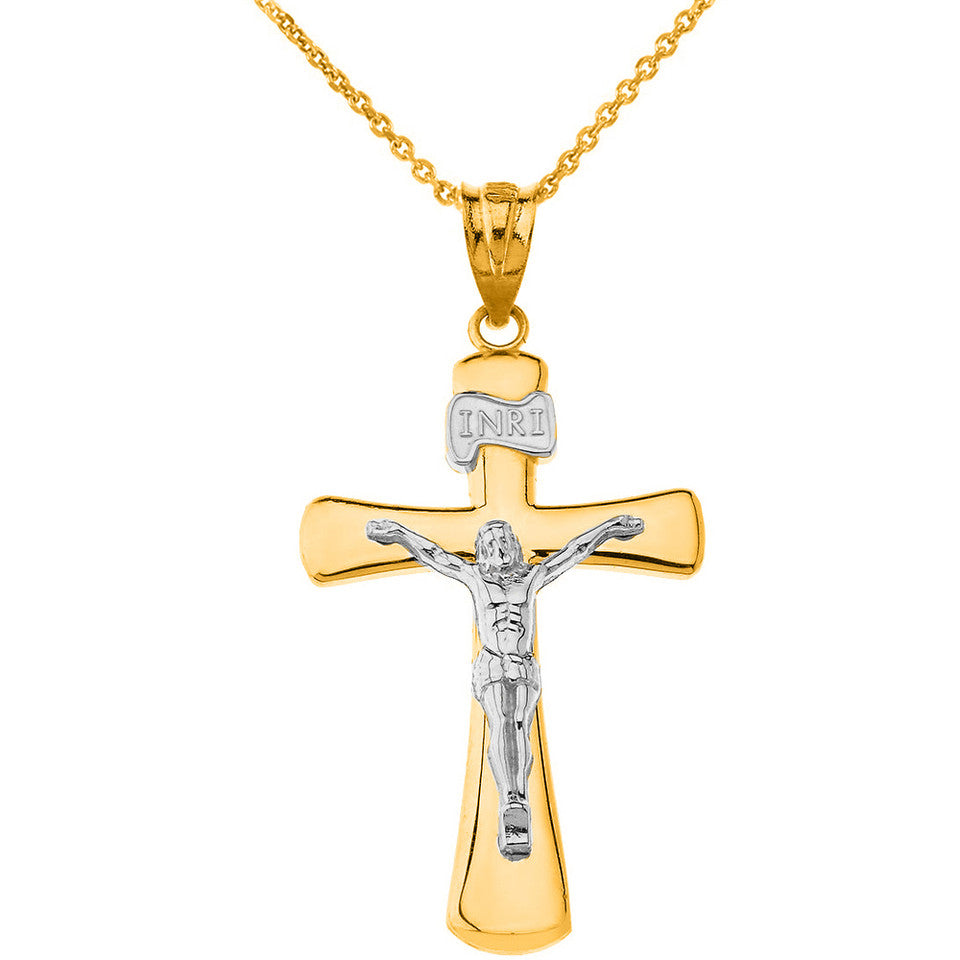 Solid Gold Jesus Christ Holy Cross S/M/L, view 8