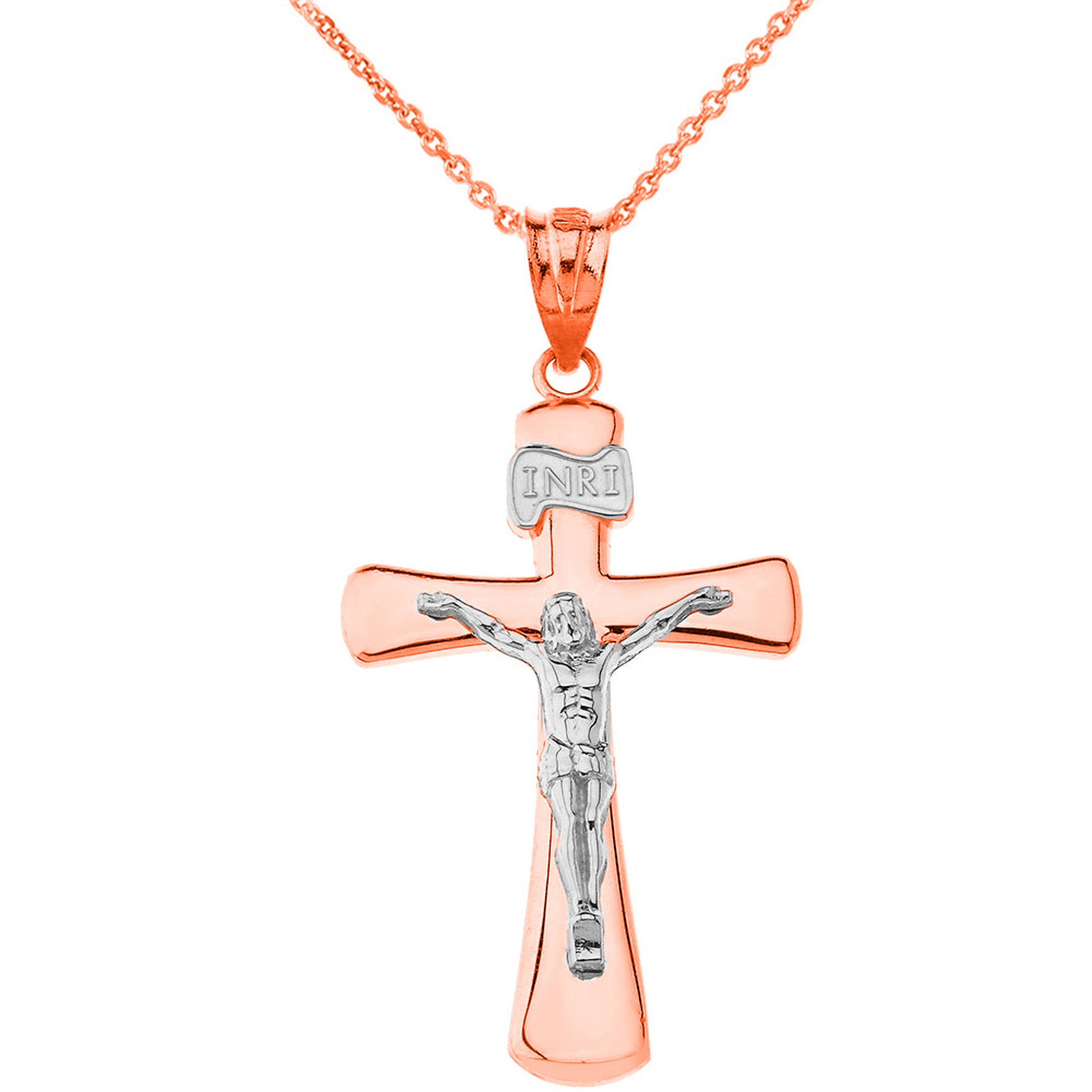 Solid Gold Jesus Christ Holy Cross S/M/L, view 10