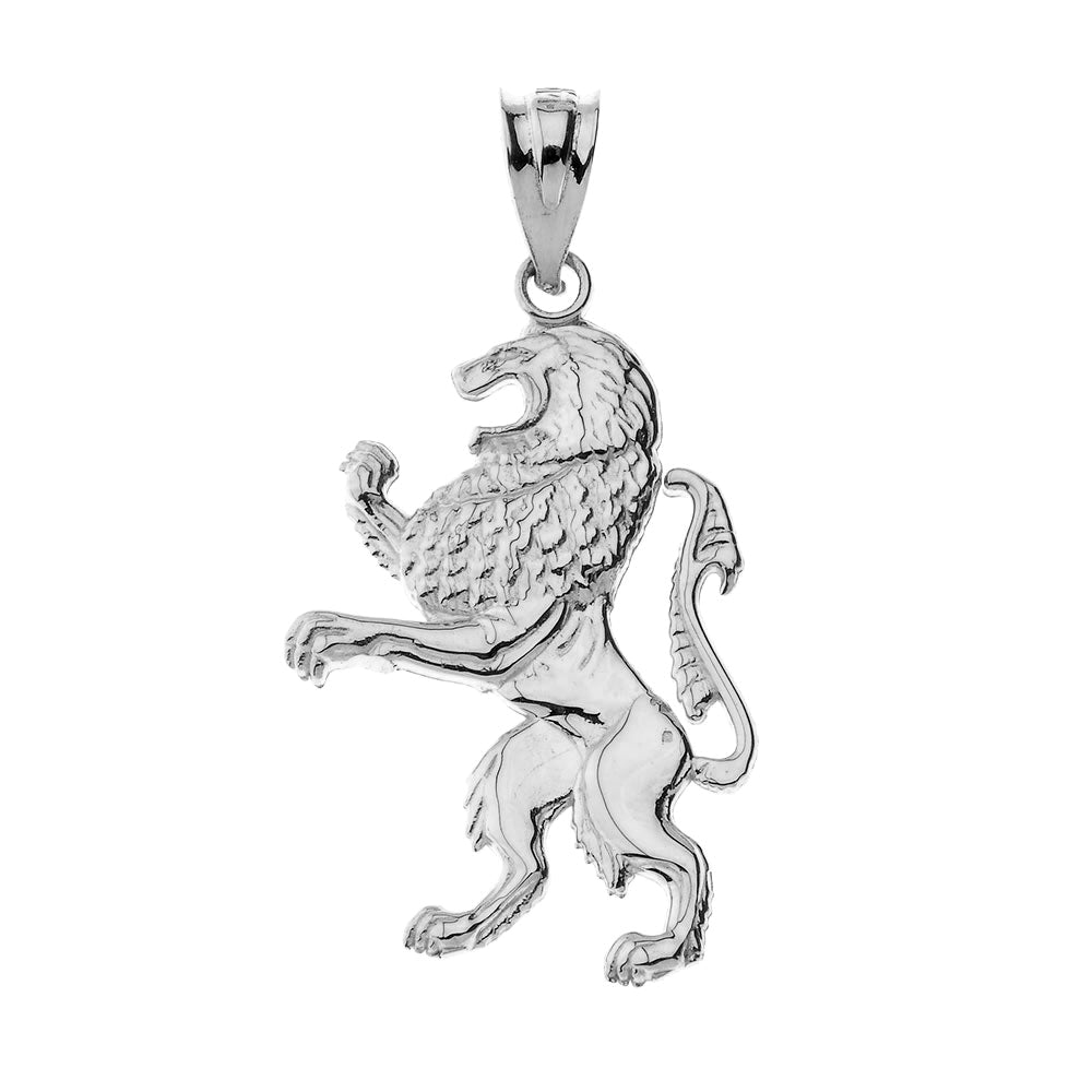 Solid Gold Lion of Judah Pendant Necklace, view 6