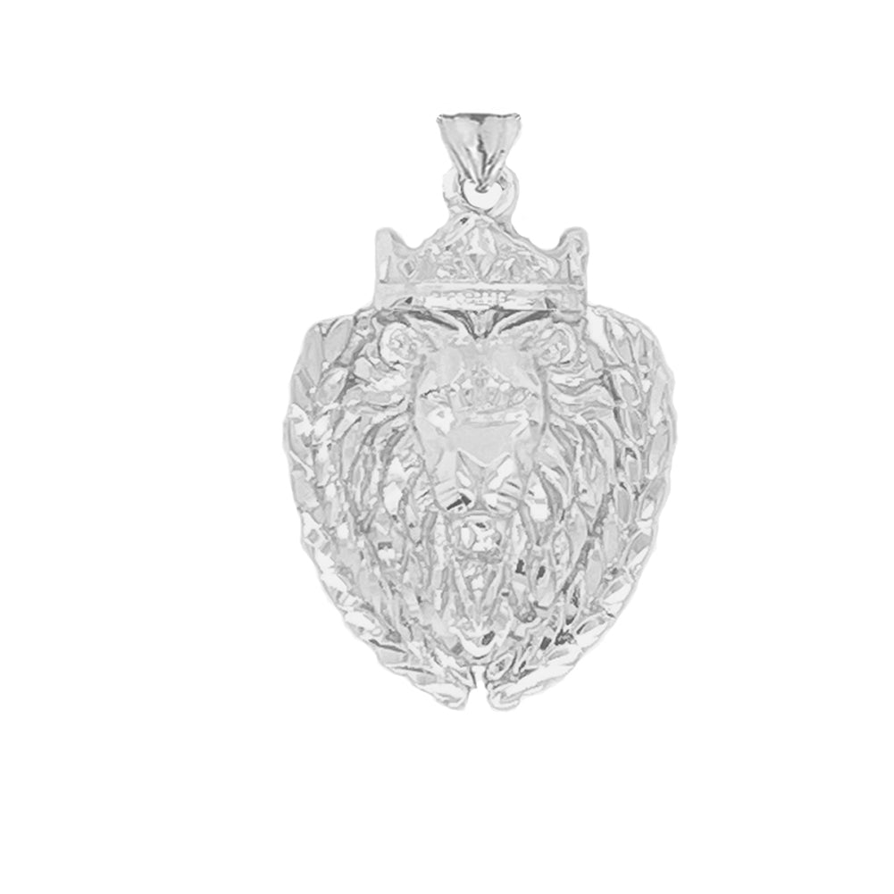 Solid Gold Lion The King Designer Pendant Necklace, view 9