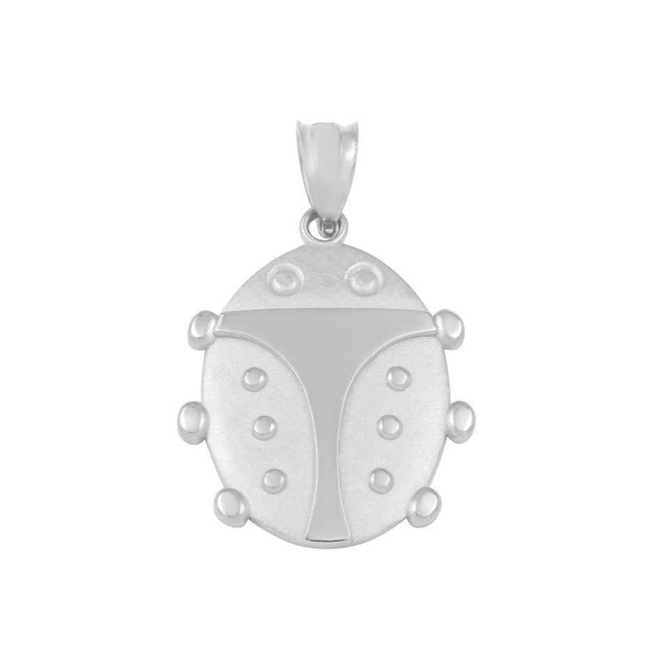 Solid Gold Lucky Ladybug Pendant Necklace, view 5
