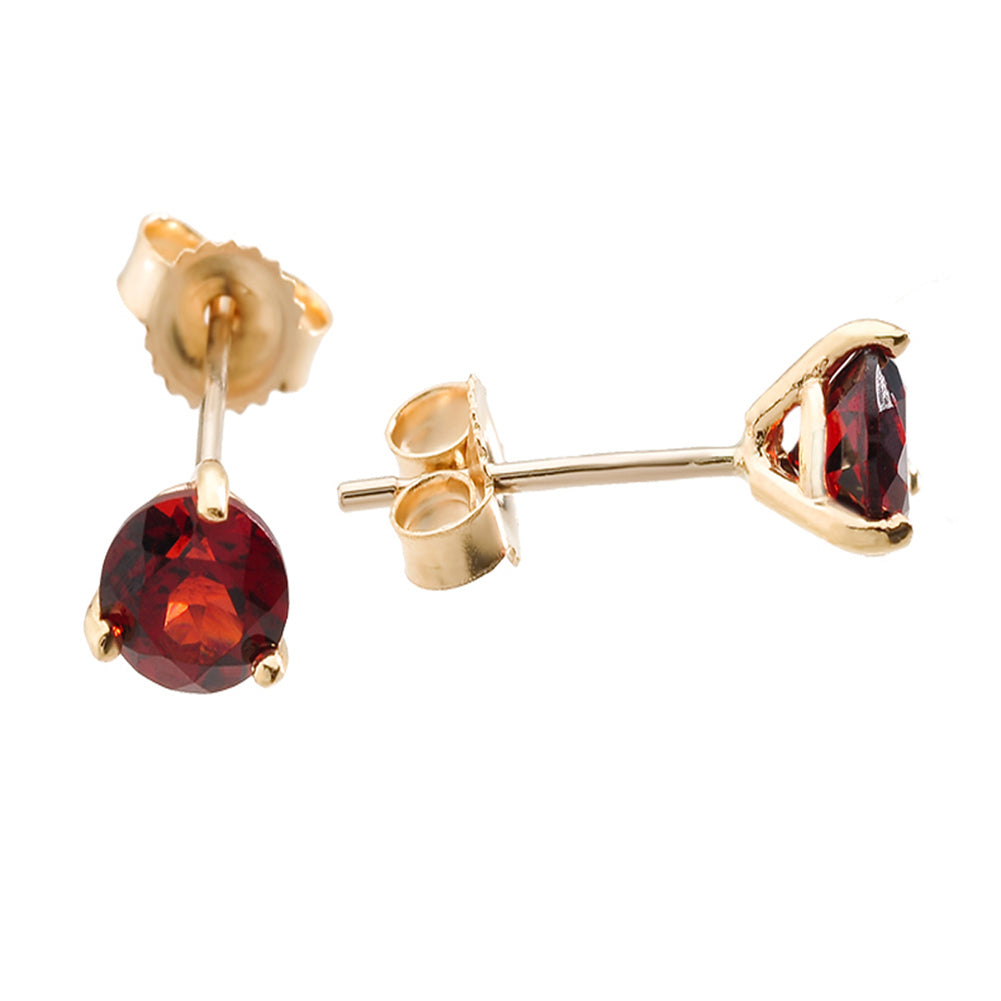 Solid Gold Martini Stud Earrings