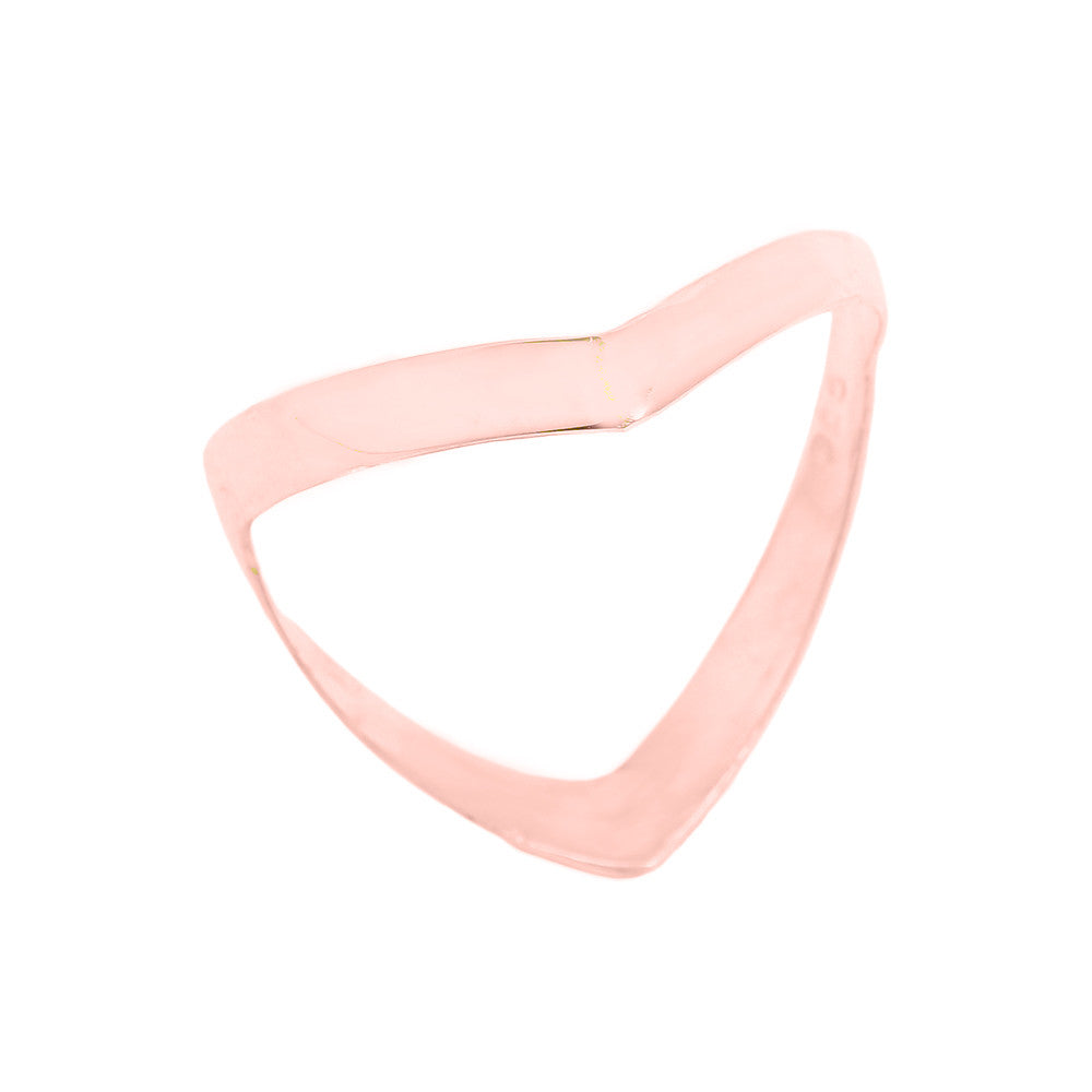 Solid Gold Plain Thumb Ring, view 2