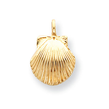 Solid Gold Seashell Charm