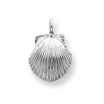 Solid Gold Seashell Charm, view 2