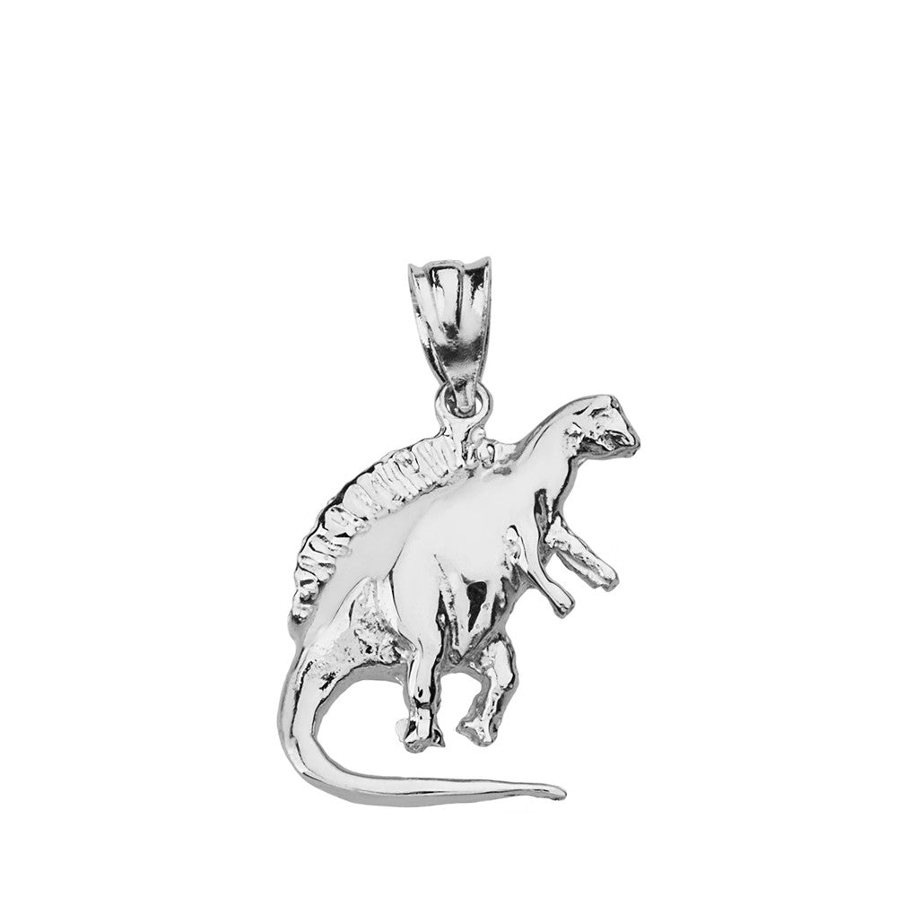 Solid Gold Spinosaurus Dinosaur Pendant Necklace, view 7