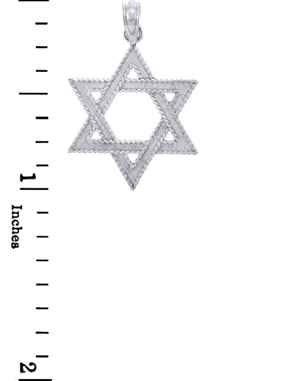 Star of David Silver Pendant, view 2