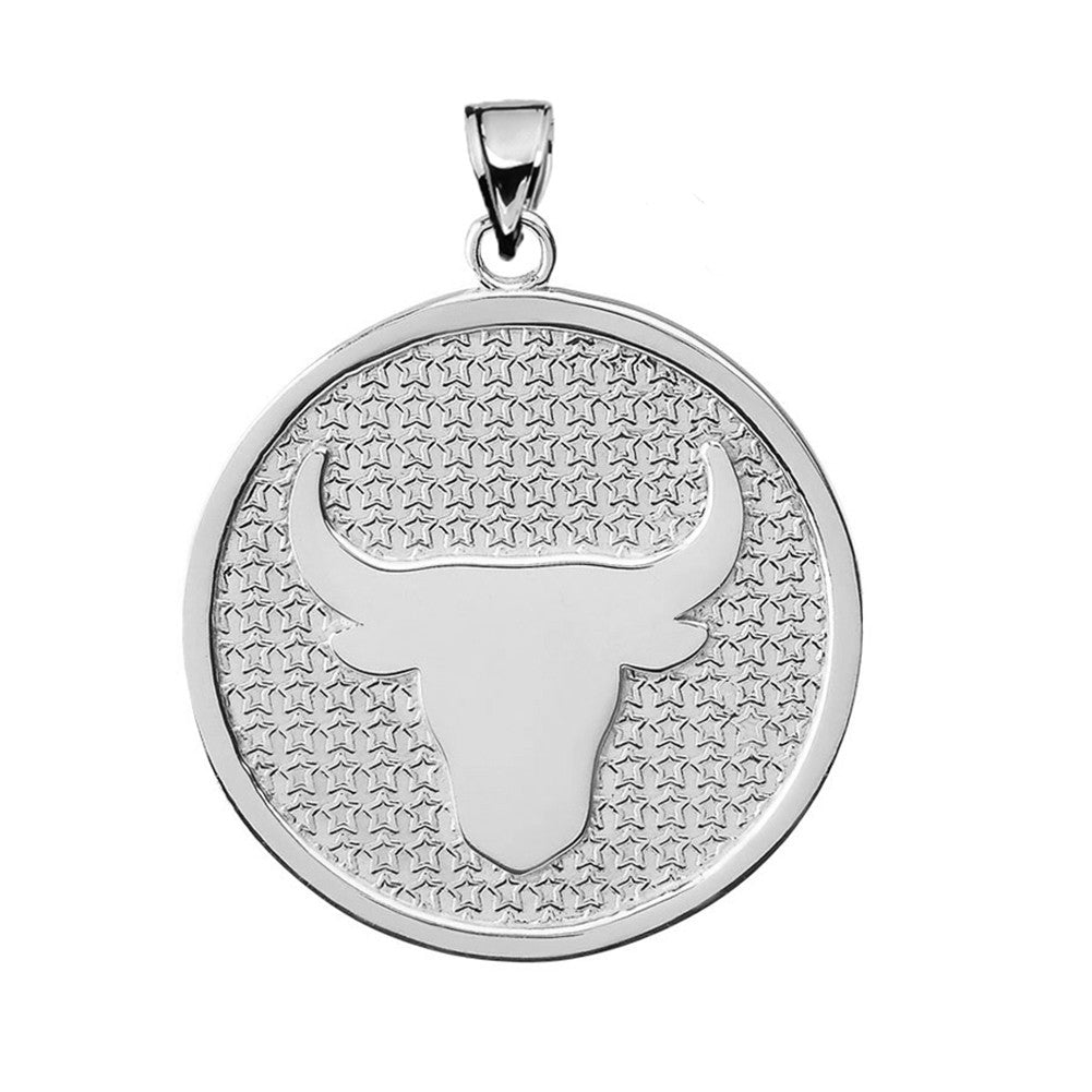 Sterling Silver 12 Astrological Zodiac Disc Pendant Necklace, view 3