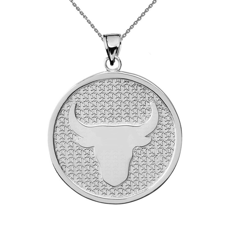 Sterling Silver 12 Astrological Zodiac Disc Pendant Necklace, view 4