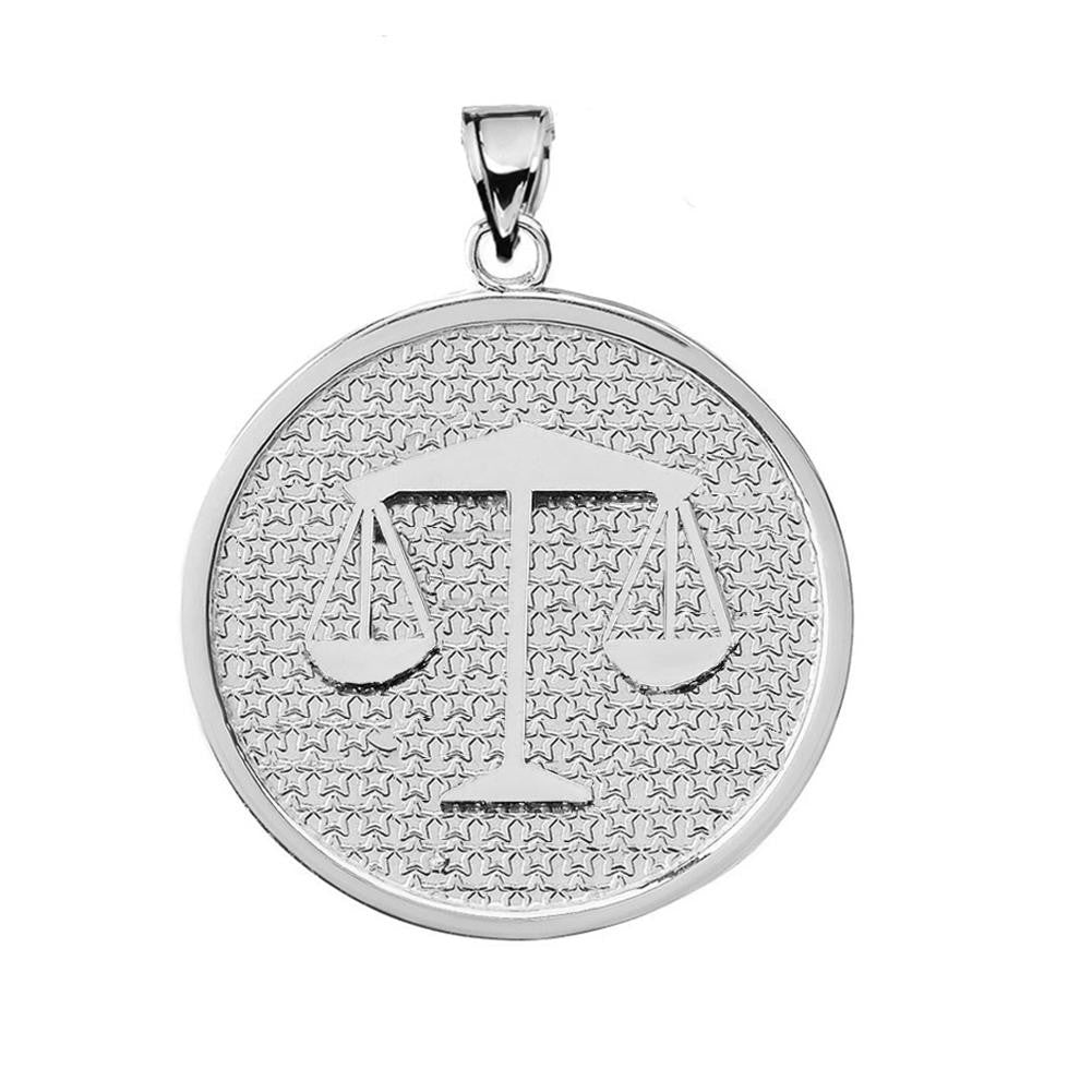 Sterling Silver 12 Astrological Zodiac Disc Pendant Necklace, view 13