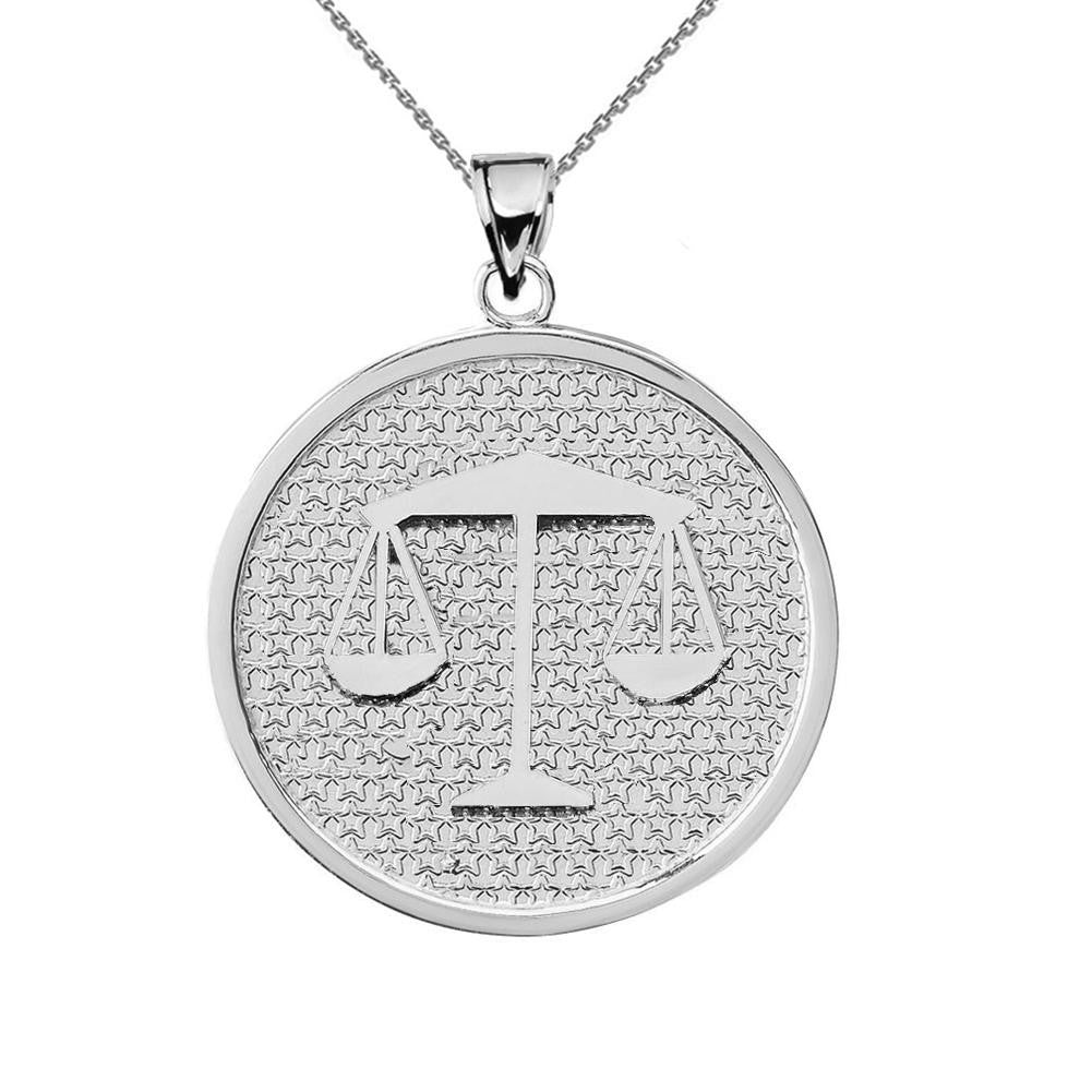 Sterling Silver 12 Astrological Zodiac Disc Pendant Necklace, view 14