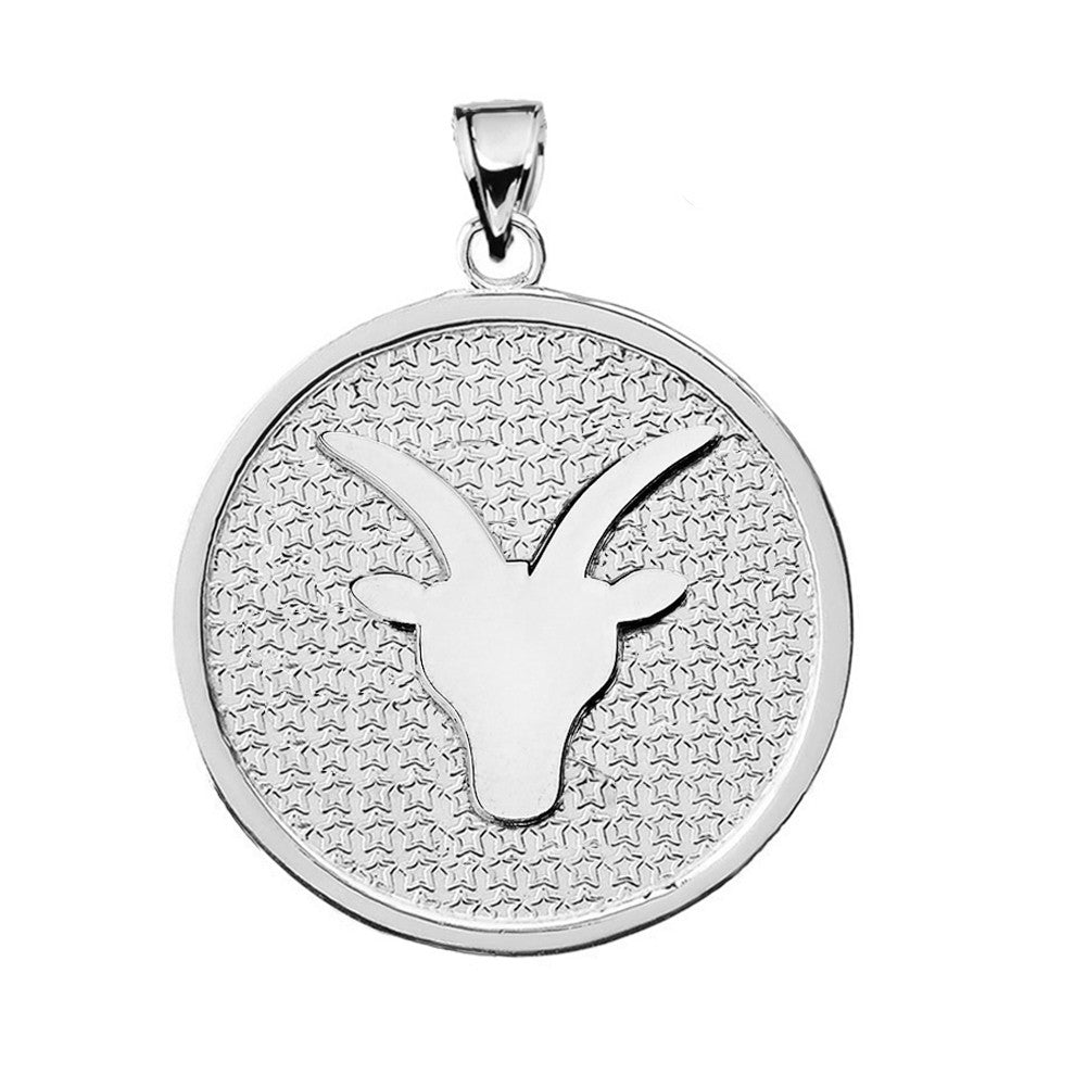 Sterling Silver 12 Astrological Zodiac Disc Pendant Necklace, view 17