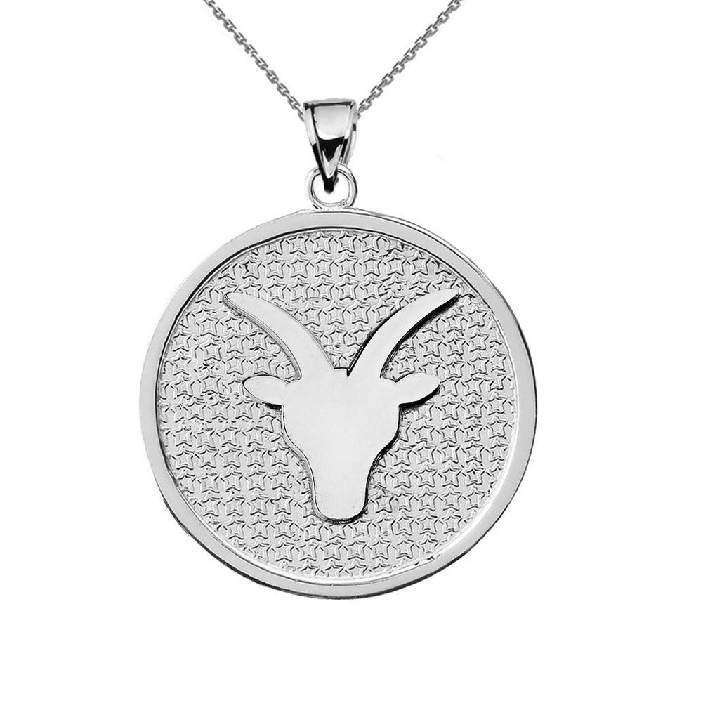Sterling Silver 12 Astrological Zodiac Disc Pendant Necklace, view 18
