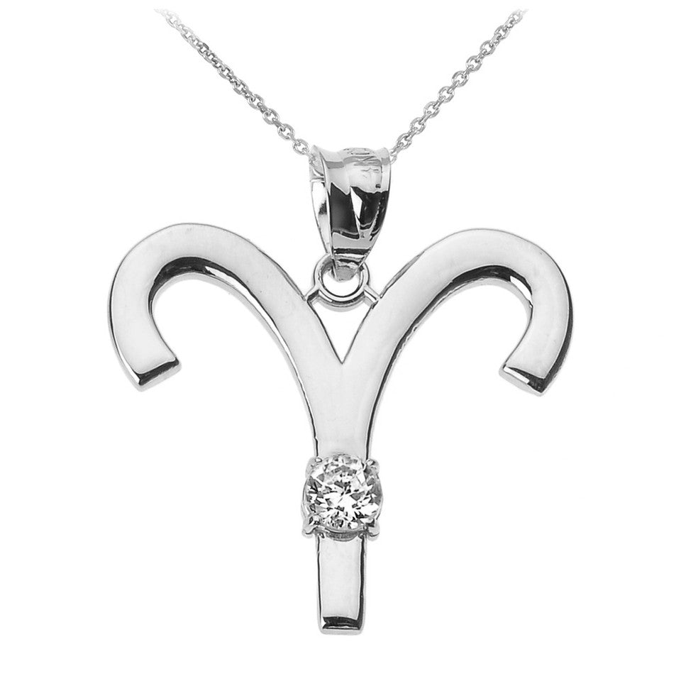 Sterling Silver 12 Astrological Zodiac Sign With Birthstone Pendant Necklace, view 5