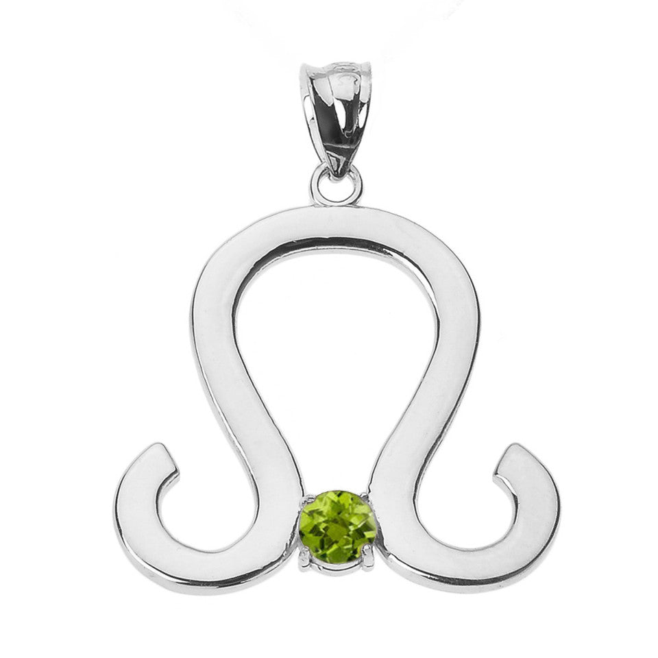 Sterling Silver 12 Astrological Zodiac Sign With Birthstone Pendant Necklace, view 12