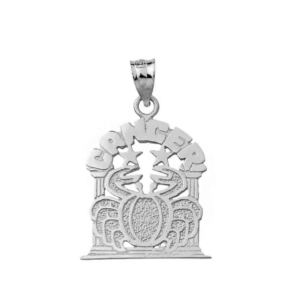 Sterling Silver 12 Zodiac Signs Pendant Necklace, view 2