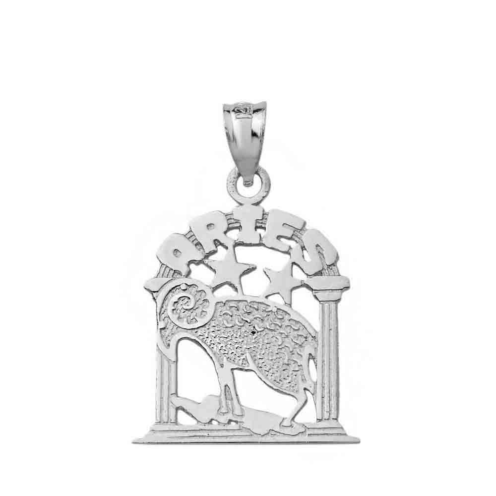 Sterling Silver 12 Zodiac Signs Pendant Necklace, view 3