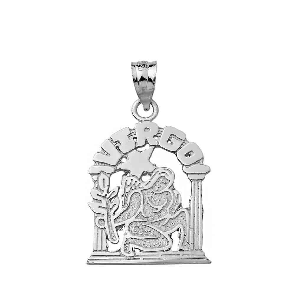 Sterling Silver 12 Zodiac Signs Pendant Necklace, view 6