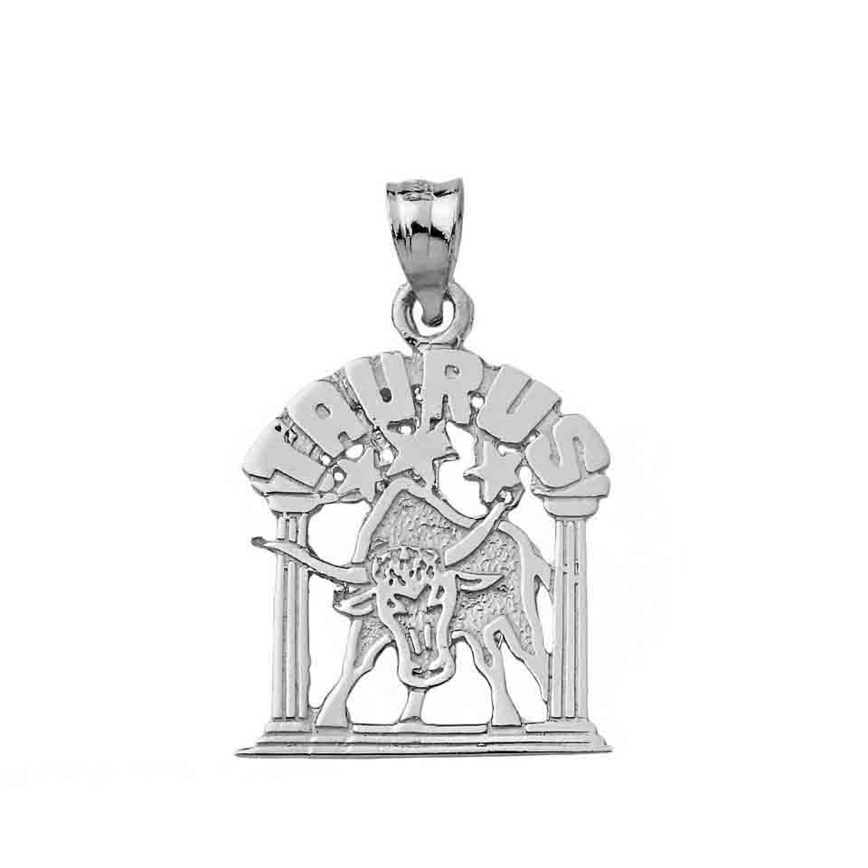 Sterling Silver 12 Zodiac Signs Pendant Necklace, view 7