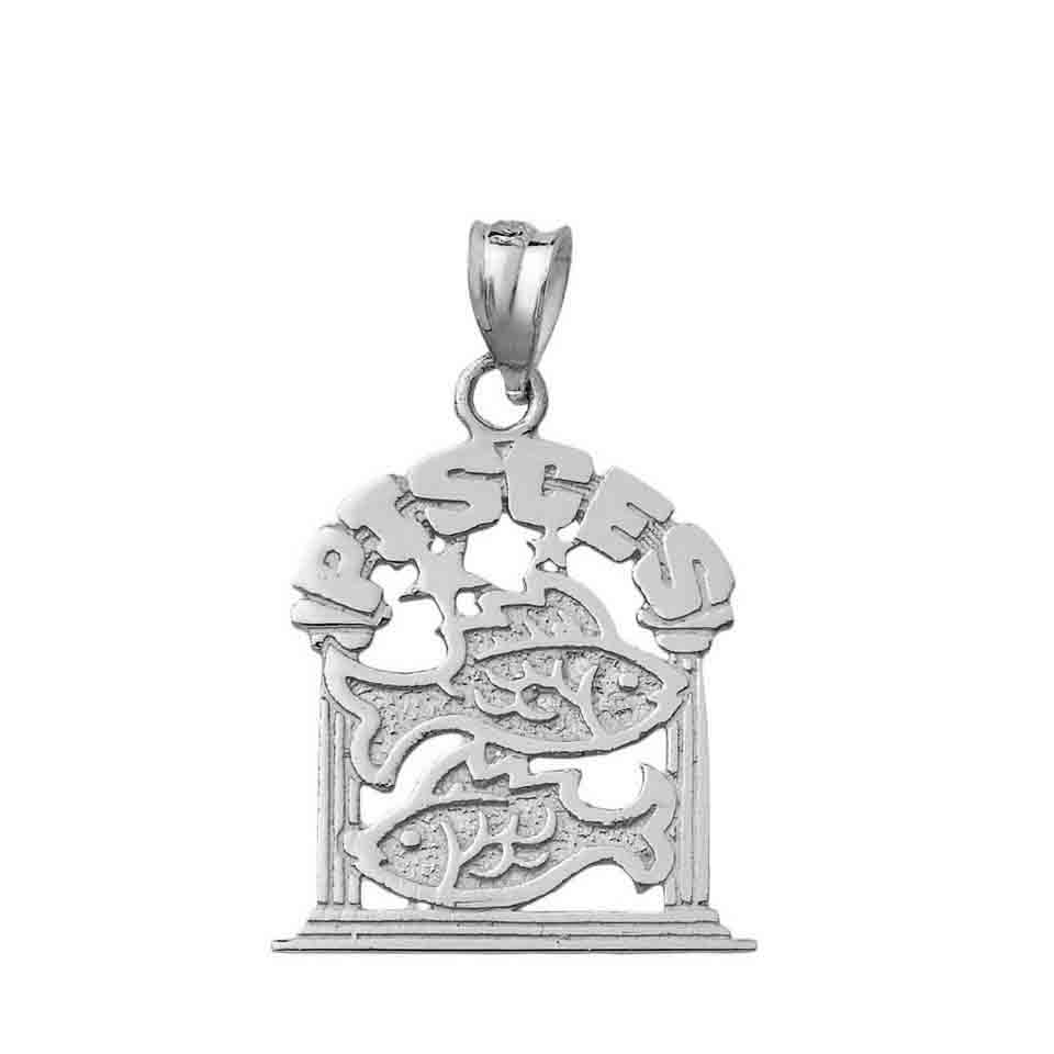Sterling Silver 12 Zodiac Signs Pendant Necklace, view 12