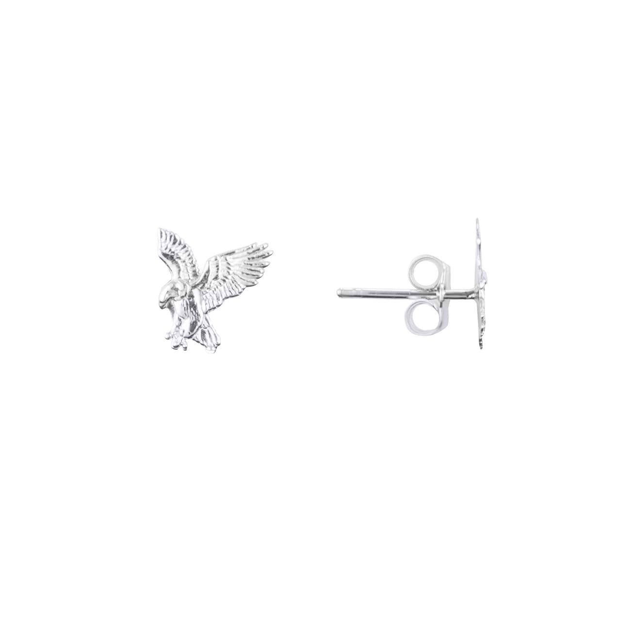 Sterling Silver American Eagle Stud Earrings