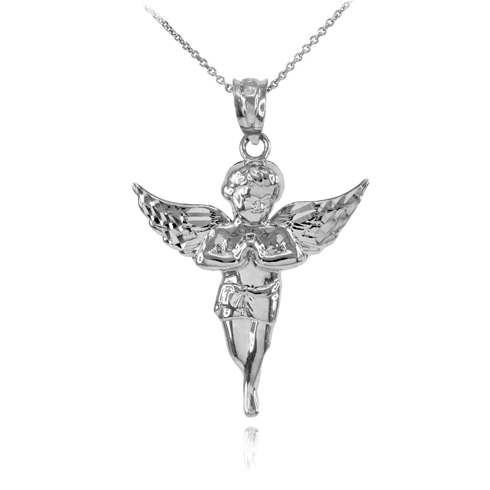 Sterling Silver Angel Pendant Necklace
