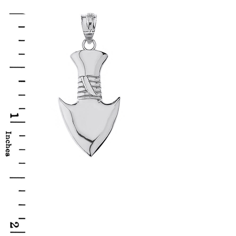 Sterling Silver Arrowhead Pendant Necklace, view 3