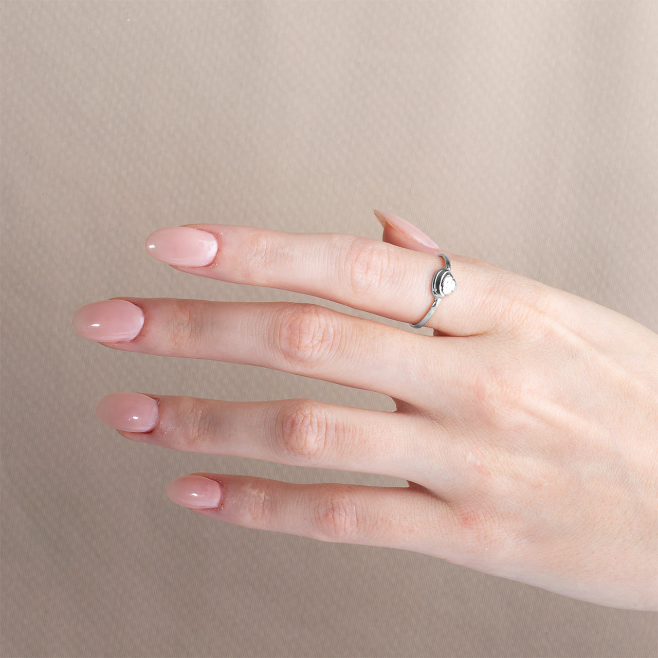 Sterling Silver Beach Seashell Ring, view 2