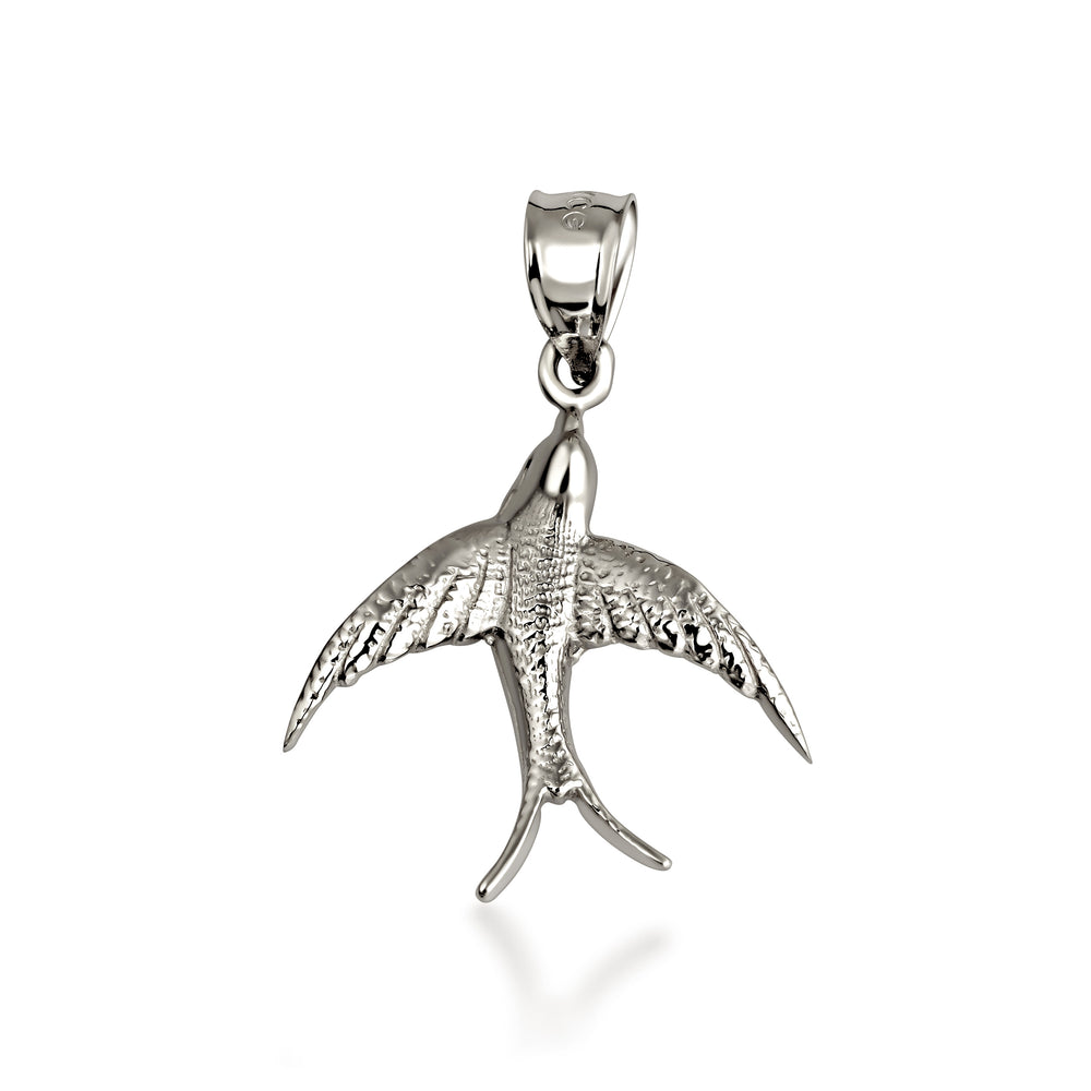 Sterling Silver Bird Pendant Necklace