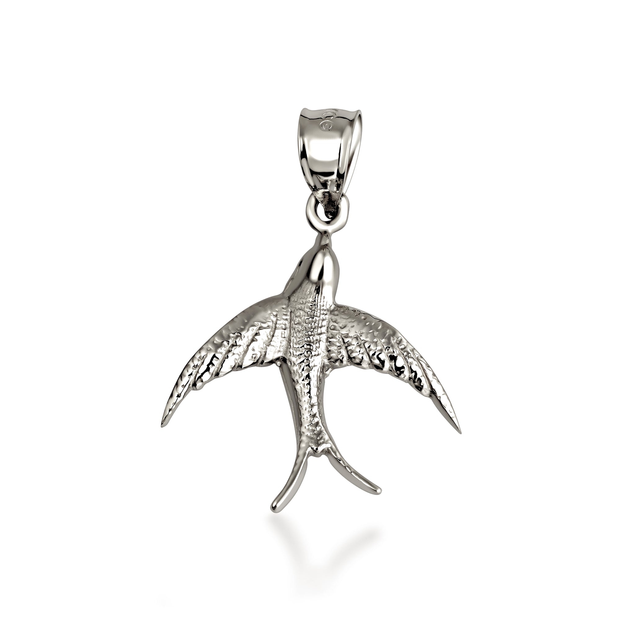 Sterling Silver Bird Pendant Necklace