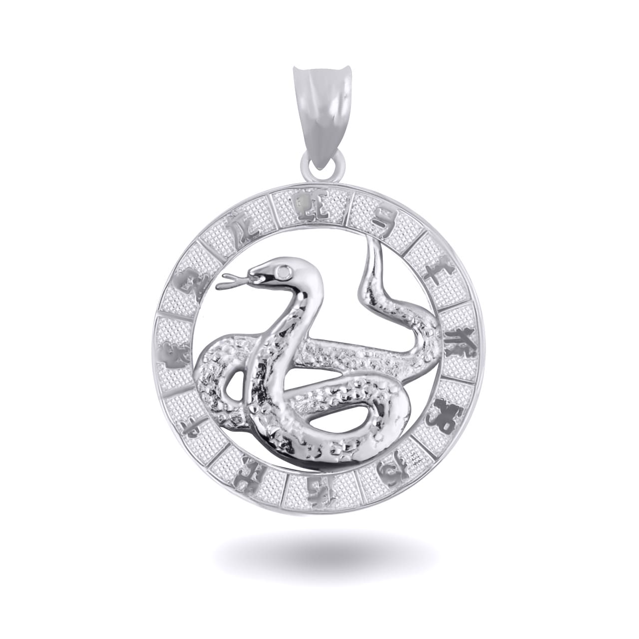 Sterling Silver Chinese New Year Zodiac Pendant Necklace, view 7