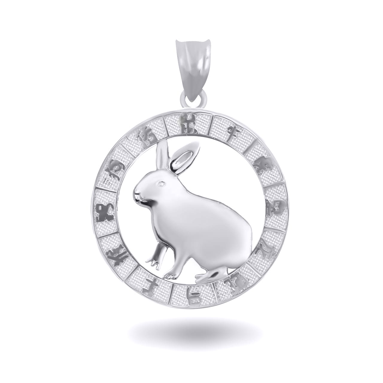 Sterling Silver Chinese New Year Zodiac Pendant Necklace, view 8