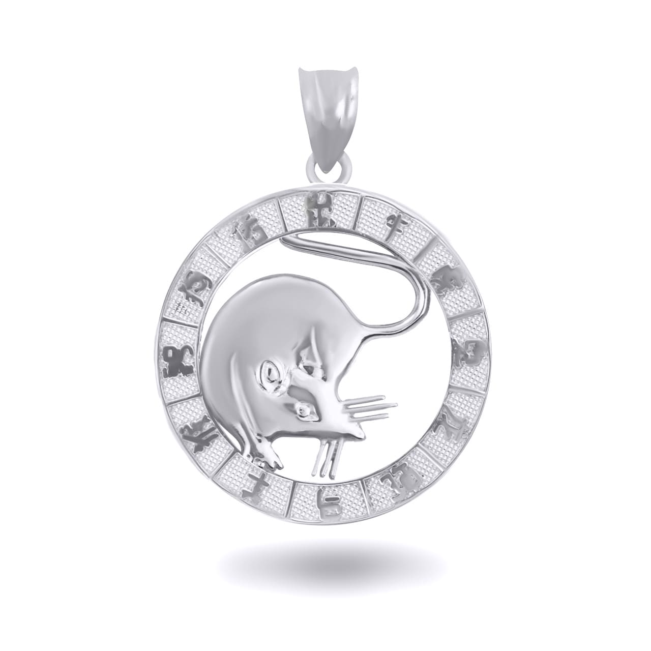 Sterling Silver Chinese New Year Zodiac Pendant Necklace, view 9