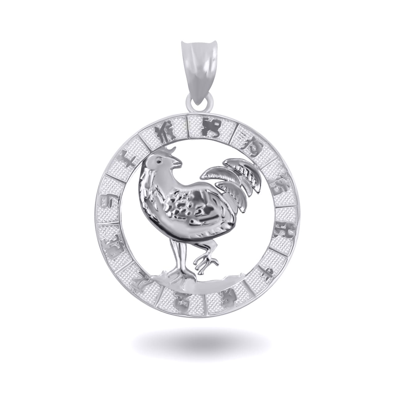 Sterling Silver Chinese New Year Zodiac Pendant Necklace, view 12