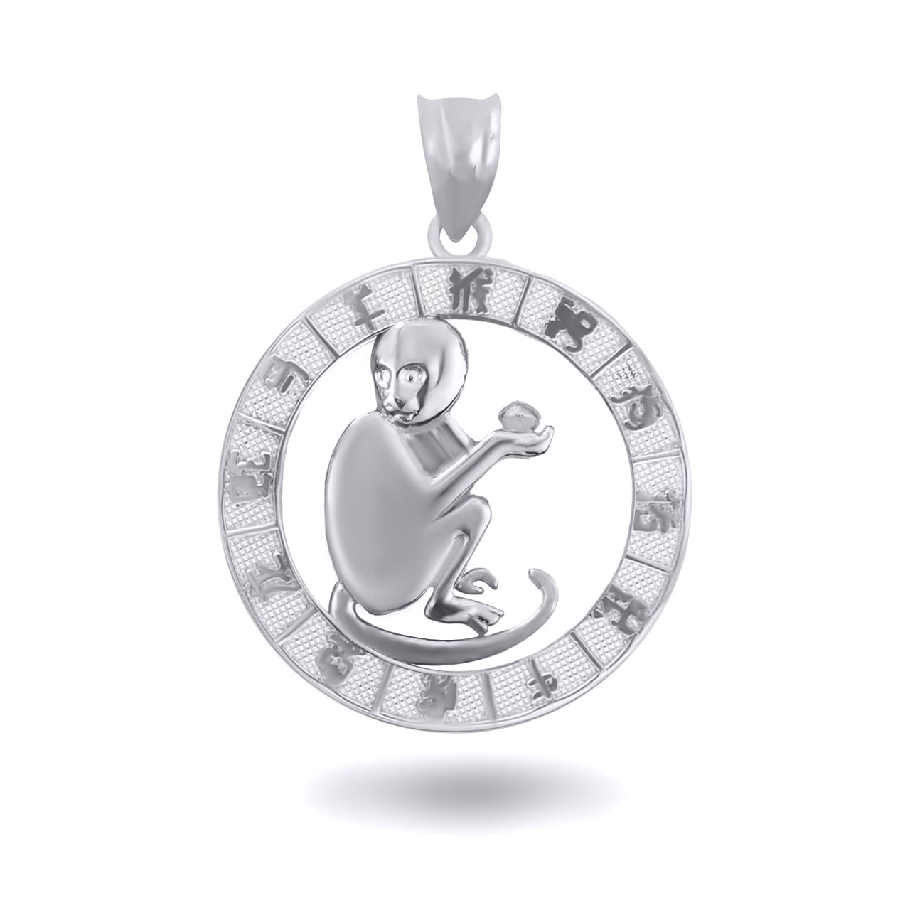 Sterling Silver Chinese New Year Zodiac Pendant Necklace, view 13