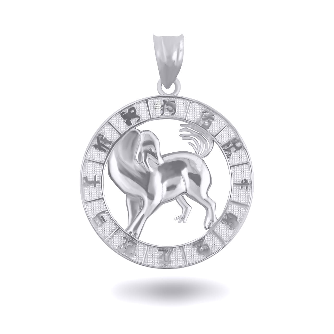 Sterling Silver Chinese New Year Zodiac Pendant Necklace, view 16