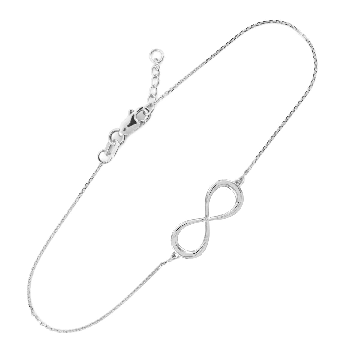 Sterling Silver Classic Infinity Bracelet