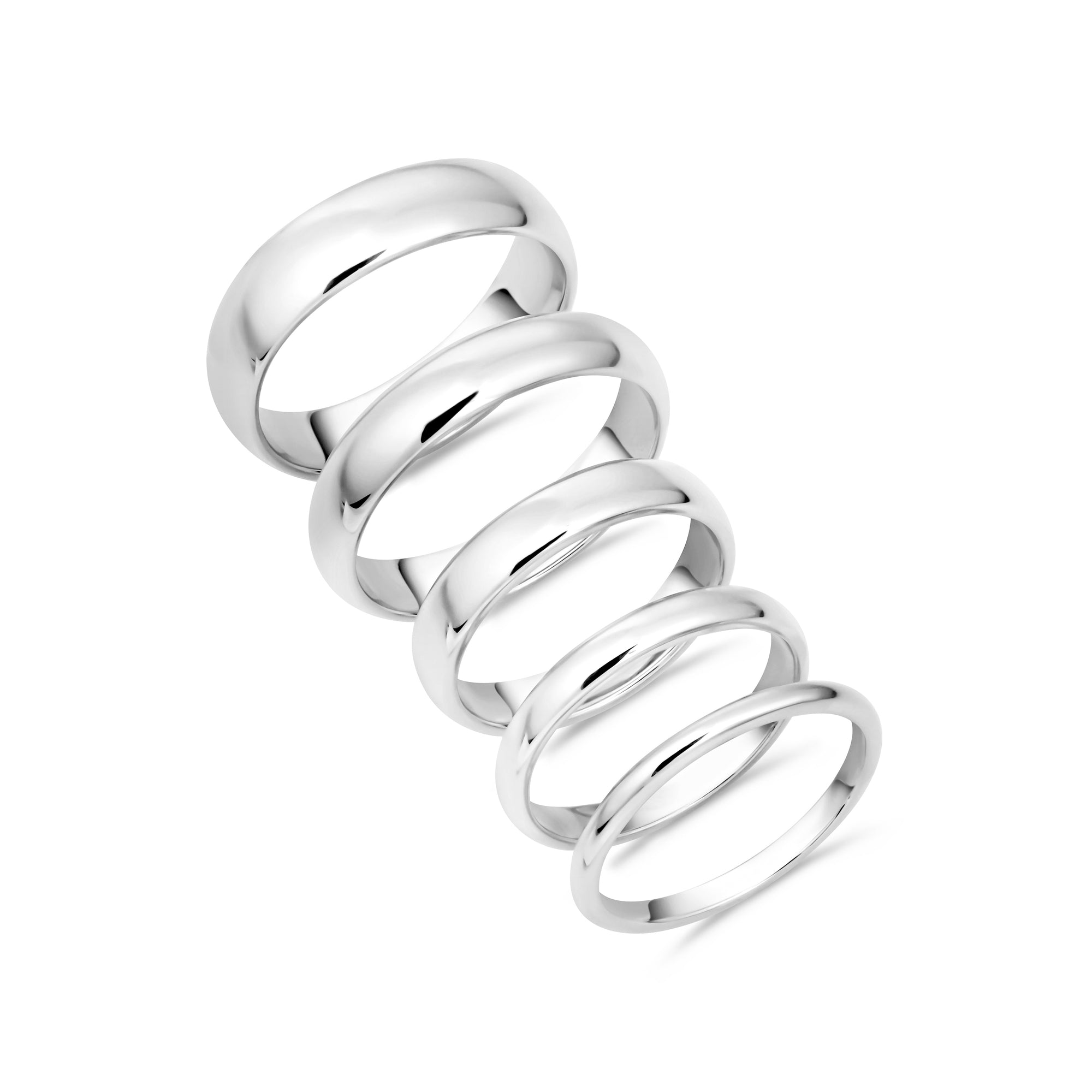Sterling Silver Classic Wedding Band Ring