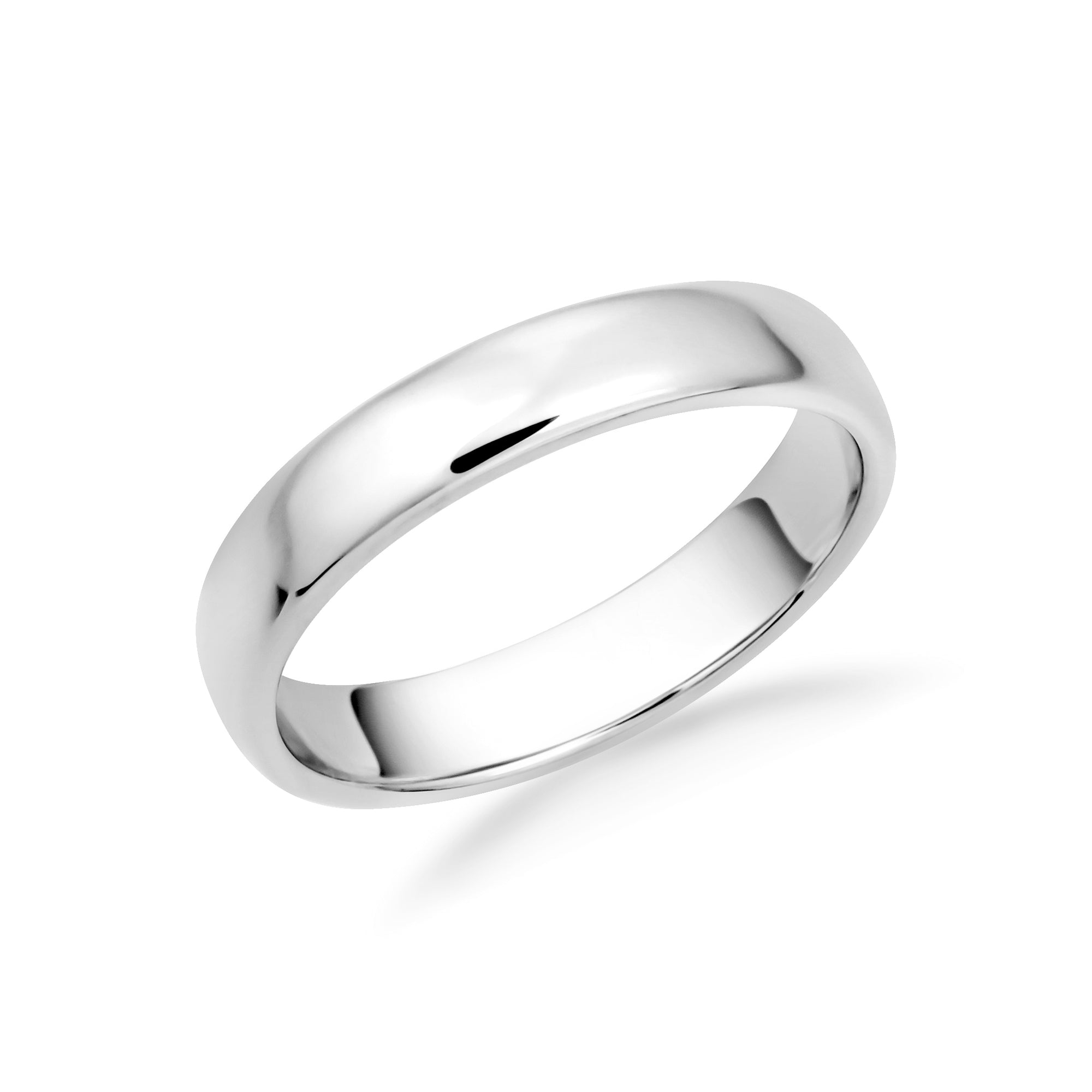 Sterling Silver Classic Wedding Band Ring, view 6